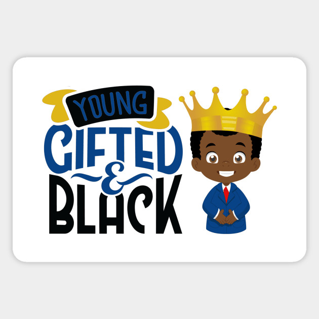 Young Gifted & Black Sticker by My Tribe Apparel